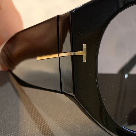Tom Ford Black and Gold Sunglasses - Picture 9 of 12